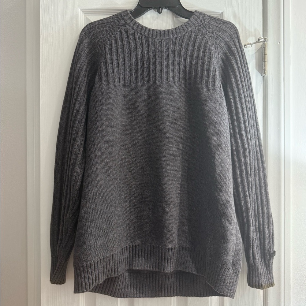 Men's Columbia Charcoal Cotton Crew Neck Sweater Size L